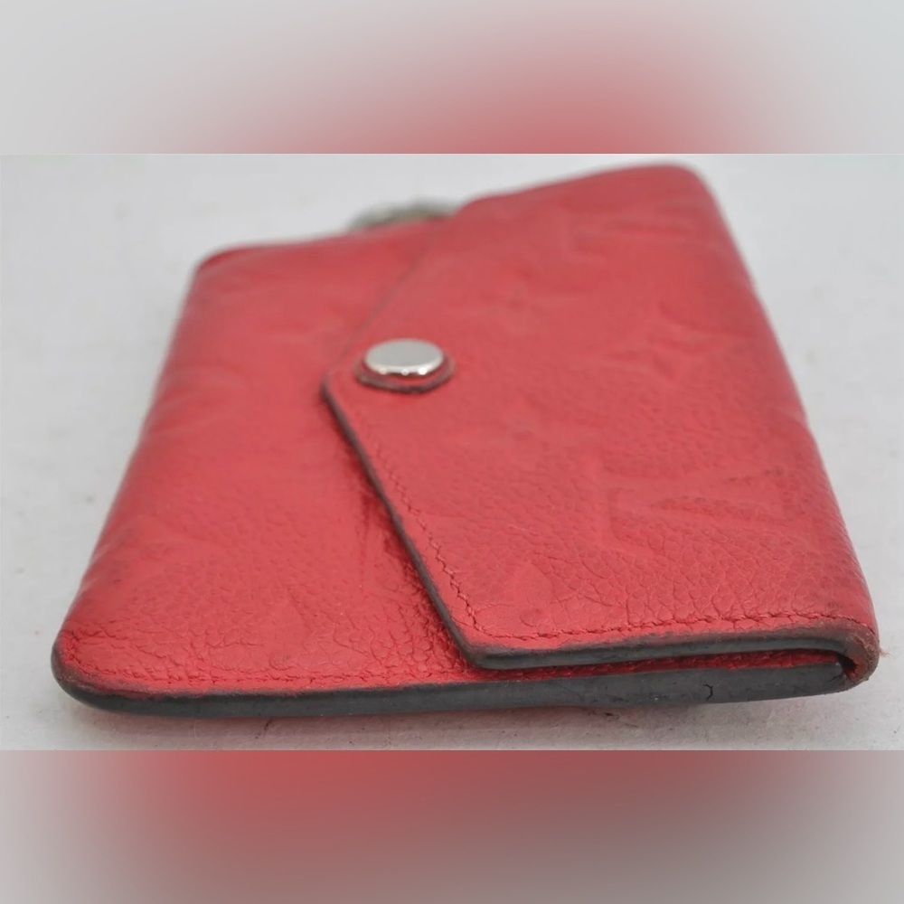 ♥️Louis Vuitton Red Monogram Empreinte Pochette Cles Coin Purse/Wallet |PRELOVED - Picture 5 of 16